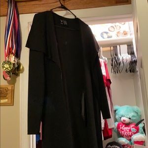 Black long cover up cardigan!